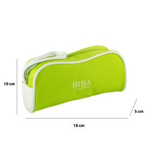 کیف لوازم آرایشی بی با BIBA مدل سبز کوچک دسته دار