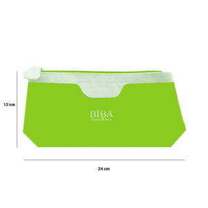 کیف لوازم آرایشی بی با BIBA مدل سبز متوسط مستطیلی