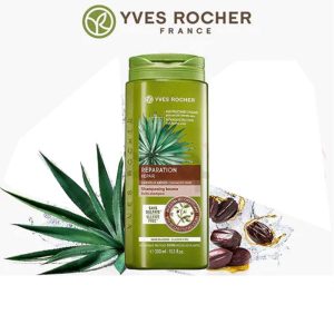 شامپو مو فاقد سولفات ایوروشه Yves Rocher مدل Repair (قهوه ای) حجم 300 میلی لیتر