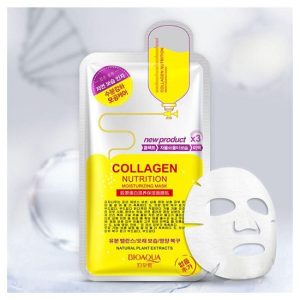 ماسک صورت ورقه ای بیوآکوا BIOAQUA مدل Collagen وزن ۳۰ گرم