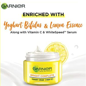 ماسک صورت شب گارنیر Garnier مدل Vitamin C+Soy Yoghurt (زرد) حجم 50 میلی لیتر