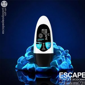 رول ضد تعریق پودری مردانه اسکیپ Escape (آبی روشن) حجم 50 میلی لیتر (بسته 6 عددی)