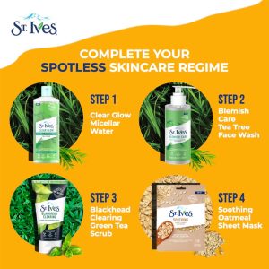 میسلار واتر سنت ایوز  St.Ives مدل Tea Tree حجم 400 میلی لیتر