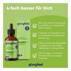 سرم کلروفیل Gloryfeel مدل Chlorophyll Alfalfa حجم 30 میلی لیتر