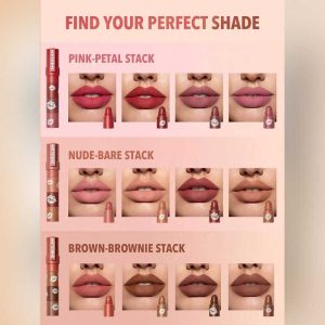 رژ لب طبقاتی شیگلم SHEGLAM مدل BROWNIE STACK وزن 4.5 گرم