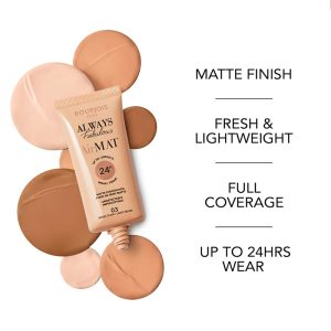 کرم پودر بورژ‌وا BOURJPIS سری ALWAYS FABULOUS مدل AIR MAT شماره 05 حجم 30 میلی لیتر